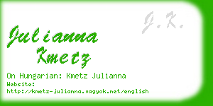 julianna kmetz business card